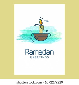 Ramadan Kareem creative design vector 