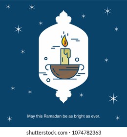Ramadan Kareem creative design vector 
