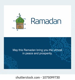 Ramadan Kareem creative design vector 