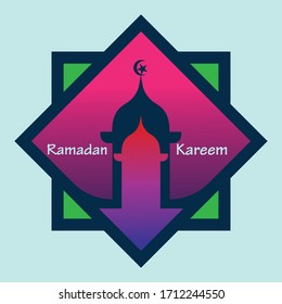 Ramadan Kareem Creative Mosque background illustration Islamic Design
