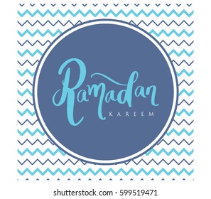 Ramadan Kareem cursive writing text design with background