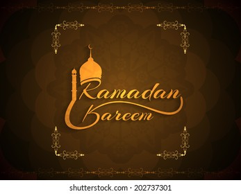 Ramadan Kareem decorative background design. vector illustration 