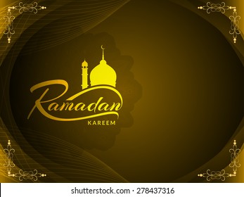 Ramadan Kareem decorative background design. vector illustration