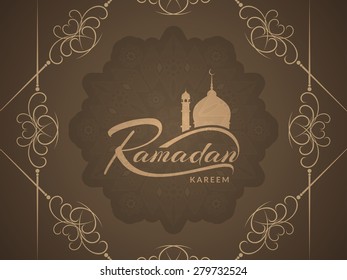Ramadan Kareem decorative background design.