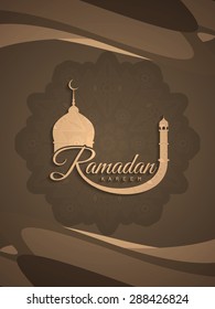 Ramadan Kareem decorative background design.