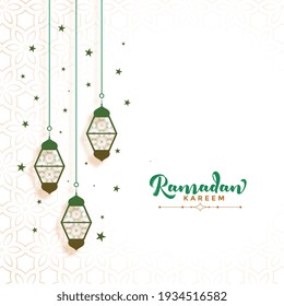 ramadan kareem decorative card design
