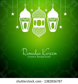 Ramadan Kareem decorative religious background vector