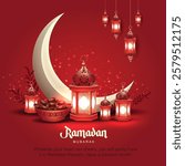 Ramadan Kareem Design Background. abstract Vector Illustration for greetings card, poster and banner.