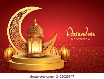 Ramadan Kareem Design Background. abstract Vector Illustration for greetings card, poster and banner.