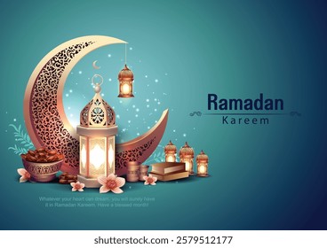 Ramadan Kareem Design Background. abstract Vector Illustration for greetings card, poster and banner.