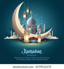 Ramadan Kareem Design Background. abstract Vector Illustration for greetings card, poster and banner.