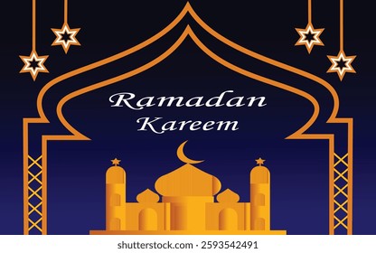 Ramadan Kareem Design Background. abstract Vector Illustration for greetings card, poster and banner.