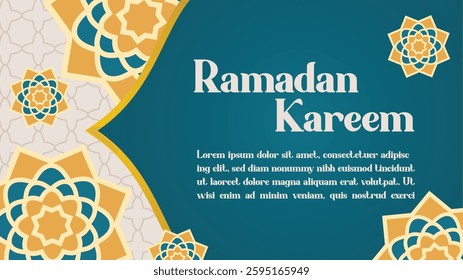 Ramadan Kareem Design Background. abstract Vector Illustration for greetings card, poster and banner.