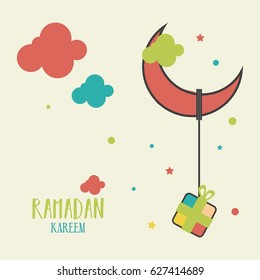 Ramadan Kareem Design Background for Holy Month of Muslim Community Festival. Vector Illustration for greeting card, poster and banner.

