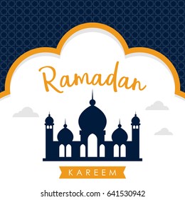 Ramadan Kareem Design Background for Holy Month of Muslim Community Festival. Vector Illustration for greeting card, poster and banner.
