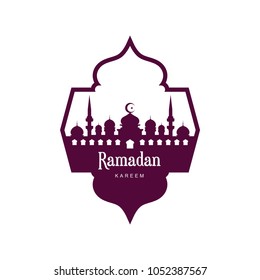 
Ramadan Kareem Design Background. Vector Illustration for greeting card, poster and banner