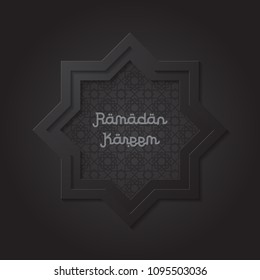 Ramadan kareem design background. vector illustration