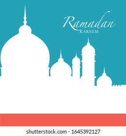 Ramadan Kareem Design Background. Vector Illustration for greeting card, poster and banner.