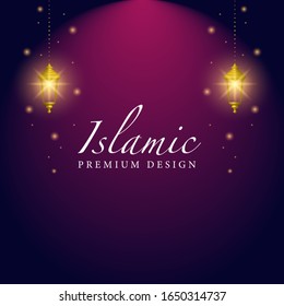 Ramadan Kareem Design-Hintergrund. Vektorillustration Illustration für Grußkarten, Poster und Banner.