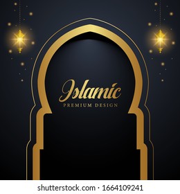 Ramadan Kareem Design Background. Vector Illustration for greeting card, poster and banner.