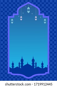Ramadan Kareem Design Background. Vector Illustration for greeting card, poster and banner.