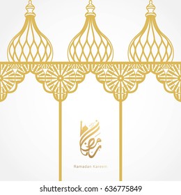 Ramadan Kareem Design Background. Vector Illustration for greeting card, poster and banner.