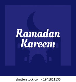 Ramadan Kareem Design mit Moschee, Modehintergrund 