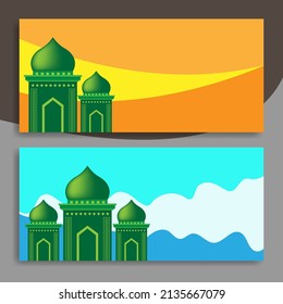 Diseño Ramadan Kareem con espacio negativo. Se puede escribir según sea necesario. Ideal para tarjetas de felicitación, web, medios sociales, etc