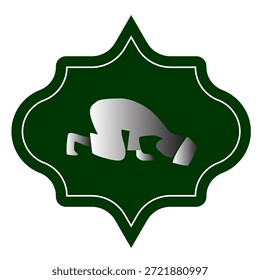 Projeto Ramadan Kareem sobre fundo islâmico verde 