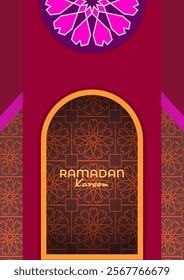 Ramadan Kareem design poster. Template for sales promotions at Muslim event celebrations