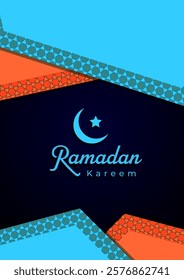 Ramadan Kareem design poster. Template for sales promotions at Muslim event celebrations