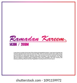 Ramadan Kareem Design Template