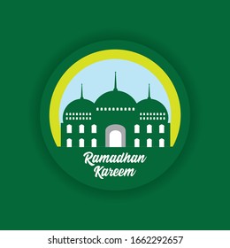 Ramadan Kareem Design-Vorlage. Tolle grafische Vektorillustration für Web-, App- oder Social-Media-Status etc.