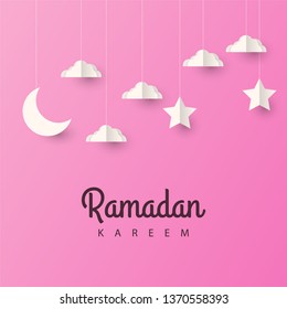 Ramadan kareem design template. Vector illustration