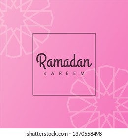 Ramadan kareem design template. Vector illustration