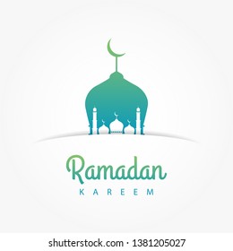 Ramadan kareem design template. Vector illustration