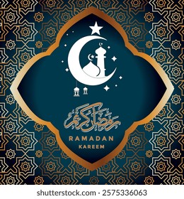 Ramadan Kareem design with the theme: Building Togetherness in Worship and Prayer