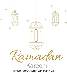 Ramadan Kareem Diseño vector Ilustración