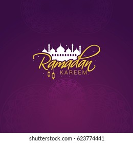 Ramadan Kareem Design Vector. Suitable for Greeting Card, Poster and Banner