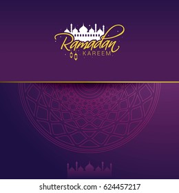 Ramadan Kareem Design Vector. Suitable for Greeting Card, Poster and Banner