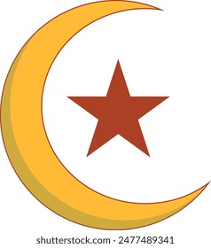 Ramadan Kareem Doodle Clipart. Vector Illustration with Cartoon Design.