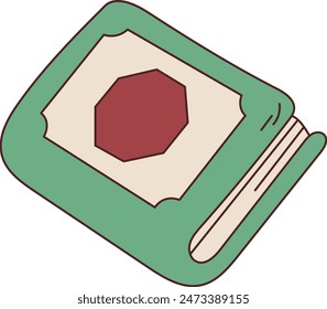 Ramadan Kareem Doodle in Flat Cartoon Design. Vector Illustration.