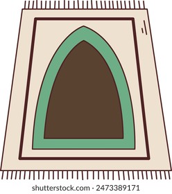 Ramadan Kareem Doodle in Flat Cartoon Design. Vector Illustration.
