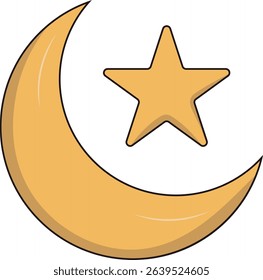Ramadan kareem doodle illustration simple minimalist hand-drawn playful clean cute aesthetic and friendly