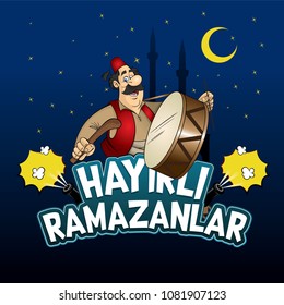 Ramadan kareem, ramadan drummer, islamic and turkish celebration