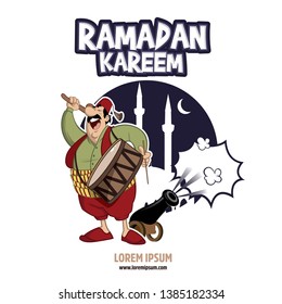 Ramadan kareem, ramadan drummer, islamic and turkish celebration 