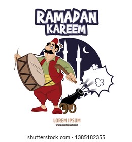 Ramadan kareem, ramadan drummer, islamic and turkish celebration 