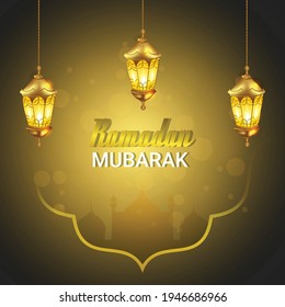 Ramadan kareem oder eid mubarak