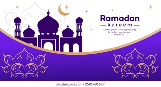 Ramadan kareem and Eid mubarak background design