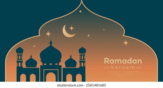 Ramadan kareem and Eid mubarak background design